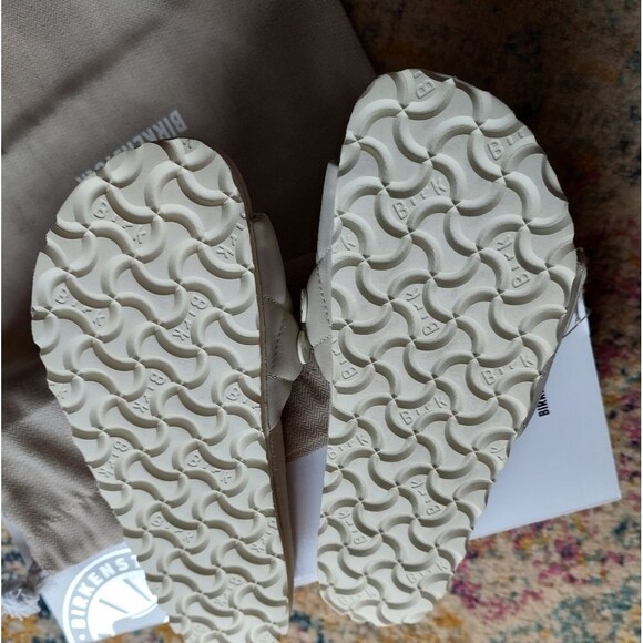 Birkenstock Womens 1774 Sylt Vanilla Padded Leather Slides. NIB. Size 5N - Picture 4 of 9